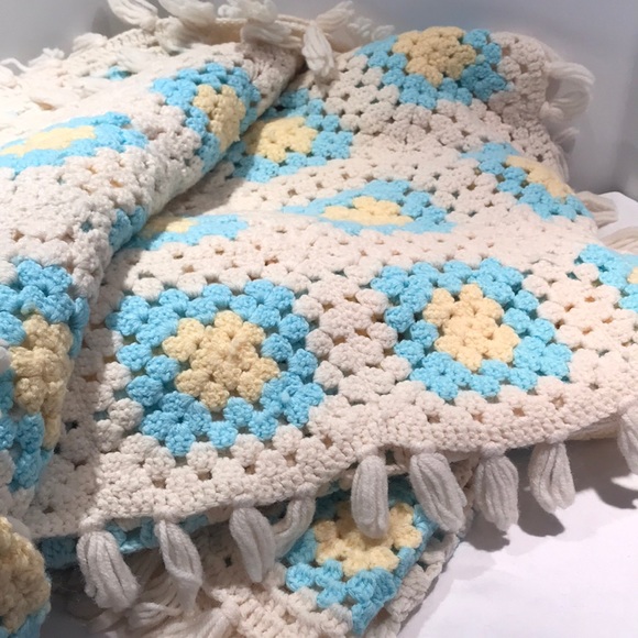 Bedding Hand Made Crochet Knit Blanket King Size Poshmark